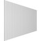 Ekena Millwork 48H x 1/2T Adjustable PVC Slat Wall Panel Kit w/ 1W Slats, Unfinished contains 42 Slats SWP84X48X0500UN - alternate 6